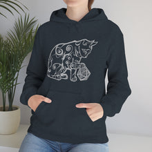 Load image into Gallery viewer, Cat Playing D&D Heavy Blend™ Hooded Sweatshirt