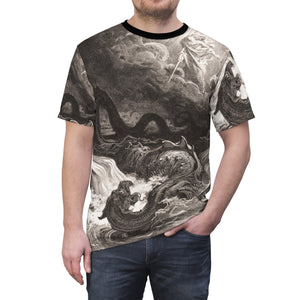 Slaying Leviathan Unisex Cut & Sew Tee (AOP)