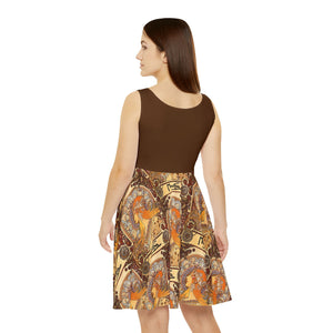 Alphonse Mucha Zodiac Skater Dress (AOP)