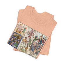 Load image into Gallery viewer, People Getting Stabbed in Medieval Manuscripts Jersey Short Sleeve Tee