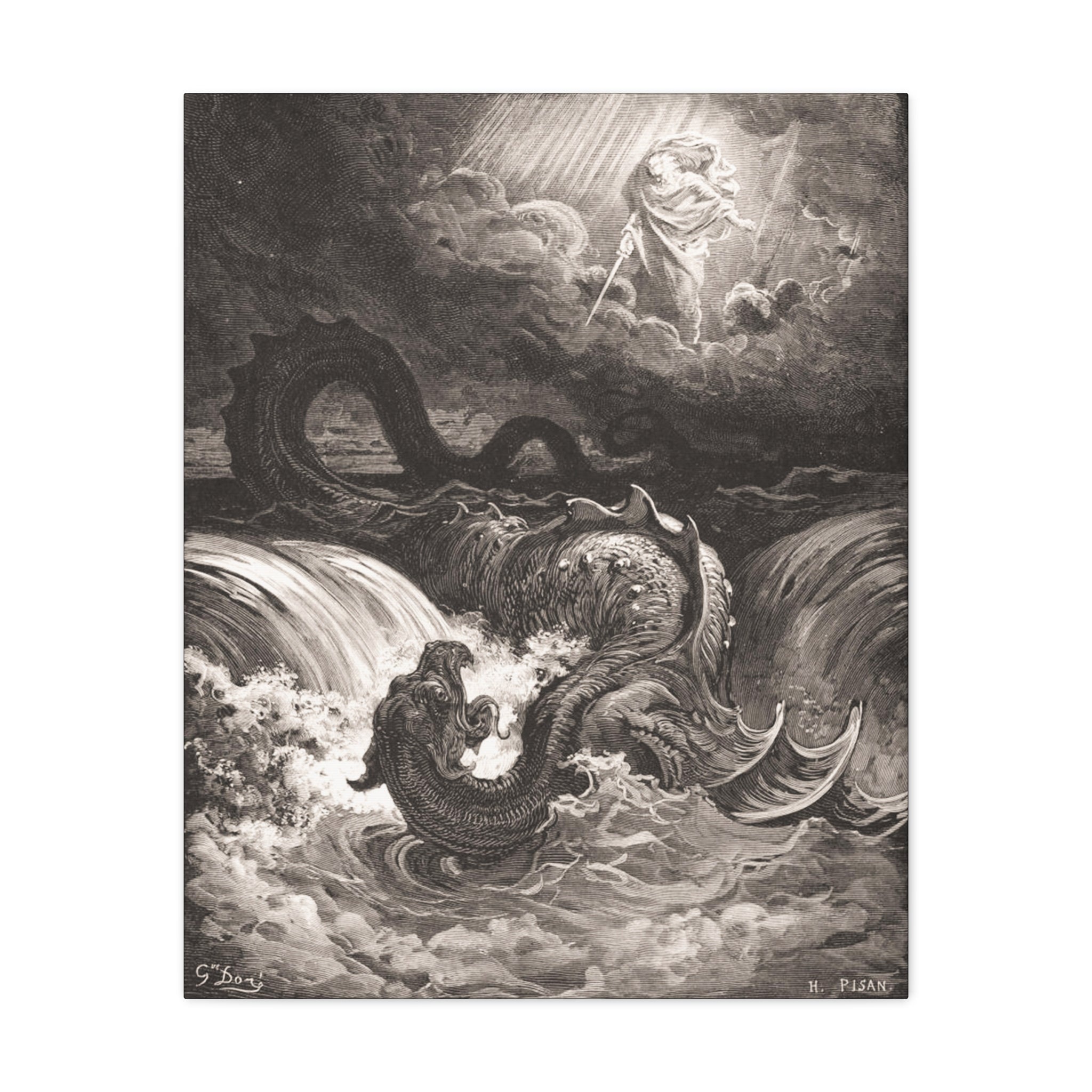 Destruction of Leviathan Matte Canvas, Stretched, 1.25