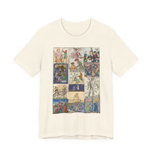 Load image into Gallery viewer, People Getting Stabbed in Medieval Manuscripts Jersey Short Sleeve Tee