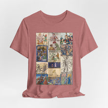 Load image into Gallery viewer, People Getting Stabbed in Medieval Manuscripts Jersey Short Sleeve Tee