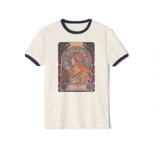 Load image into Gallery viewer, Art Nouveau Ringer Vintage Style T-Shirt
