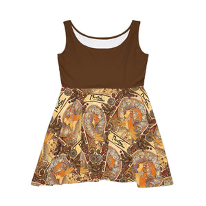 Alphonse Mucha Zodiac Skater Dress (AOP)