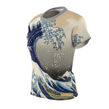 Load image into Gallery viewer, Great Wave of Kanagawa Graphic Tee, Womens T-Shirt, AOP Cut &amp; Sew Shirt, Beachwear Gift, Summer Fashion, Art Inspired Apparel
