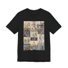 Load image into Gallery viewer, People Getting Stabbed in Medieval Manuscripts Jersey Short Sleeve Tee