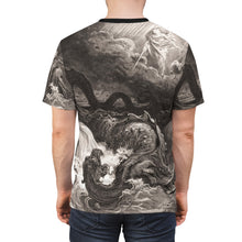 Load image into Gallery viewer, Slaying Leviathan Unisex Cut &amp; Sew Tee (AOP)