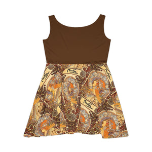 Alphonse Mucha Zodiac Skater Dress (AOP)