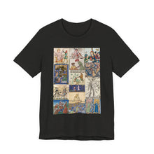 Load image into Gallery viewer, People Getting Stabbed in Medieval Manuscripts Jersey Short Sleeve Tee