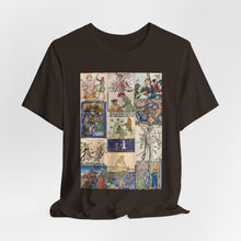 Load image into Gallery viewer, People Getting Stabbed in Medieval Manuscripts Jersey Short Sleeve Tee