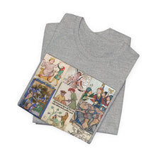 Load image into Gallery viewer, People Getting Stabbed in Medieval Manuscripts Jersey Short Sleeve Tee