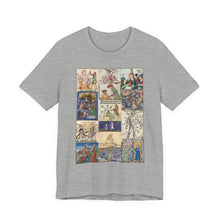 Load image into Gallery viewer, People Getting Stabbed in Medieval Manuscripts Jersey Short Sleeve Tee