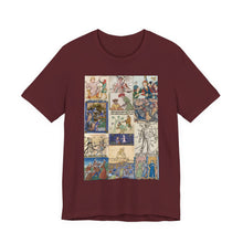 Load image into Gallery viewer, People Getting Stabbed in Medieval Manuscripts Jersey Short Sleeve Tee