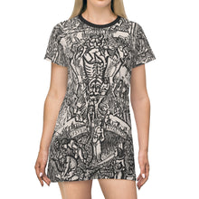 Load image into Gallery viewer, The Inferno All Over Print T-shirt Mini-Dress