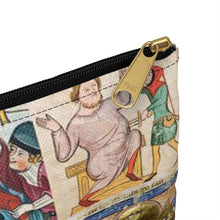 Load image into Gallery viewer, People Getting Stabbed in Medieval Manuscripts Accessory Pouch