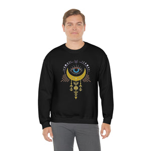 Boho Moon Heavy Blend™ Crewneck Sweatshirt