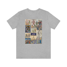 Load image into Gallery viewer, People Getting Stabbed in Medieval Manuscripts Jersey Short Sleeve Tee