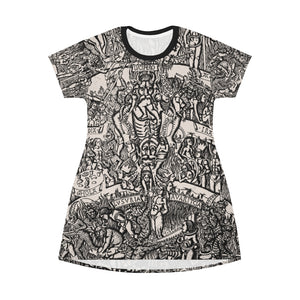 The Inferno All Over Print T-shirt Mini-Dress
