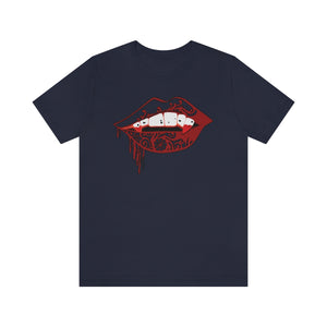 Vampire Lips Jersey Short Sleeve Tee