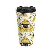 Load image into Gallery viewer, Illuminati Eye Stainless Steel Travel Mug