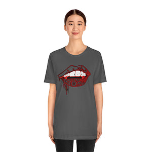 Vampire Lips Jersey Short Sleeve Tee