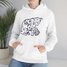 Load image into Gallery viewer, Cat Playing D&amp;D Heavy Blend™ Hooded Sweatshirt