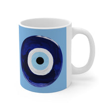Load image into Gallery viewer, Blue Nazar Ceramic Mug 11oz