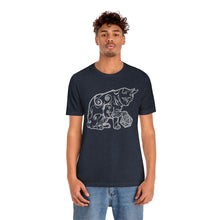 Load image into Gallery viewer, Cat Playing D&amp;D Jersey Short Sleeve Tee