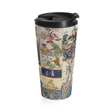 Load image into Gallery viewer, People Getting Stabbed in Medieval Manuscripts Stainless Steel Travel Mug