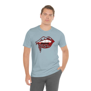 Vampire Lips Jersey Short Sleeve Tee