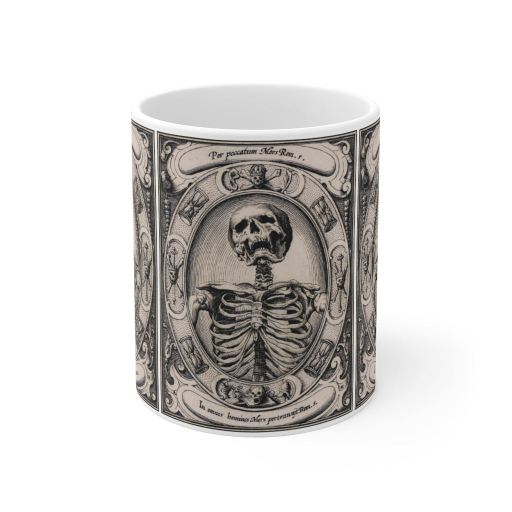 A Skeleton By Alexander Mair Ceramic Mug 11oz