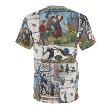 Load image into Gallery viewer, Medieval Knights Fighting Snails AOP  Tee