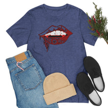 Load image into Gallery viewer, Vampire Lips Jersey Short Sleeve Tee