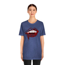 Load image into Gallery viewer, Vampire Lips Jersey Short Sleeve Tee