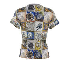 Load image into Gallery viewer, Medieval Cats Licking Their Butts Women&#39;s AOP  Tee