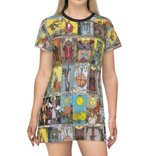 Load image into Gallery viewer, Tarot All Over Print T-Shirt Mini-Dress