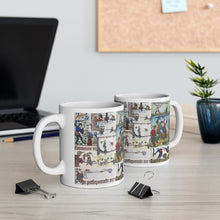 Load image into Gallery viewer, Medieval Knights Fighting Snails Ceramic Mug 11oz