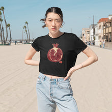 Load image into Gallery viewer, Pomegranate Flowy Cropped Tee