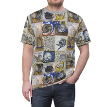 Load image into Gallery viewer, Medieval Cats Licking Their Butts  AOP  Tee