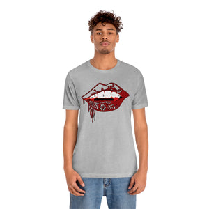 Vampire Lips Jersey Short Sleeve Tee