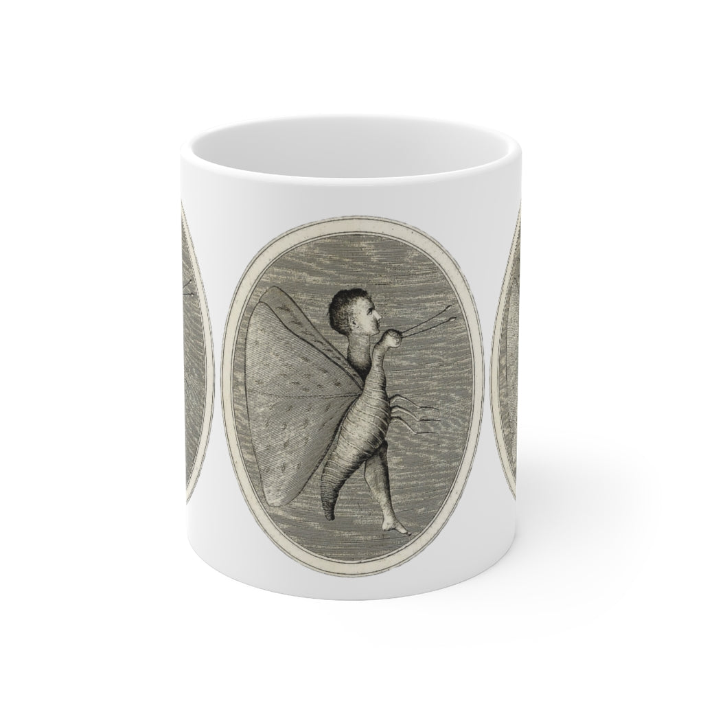 Moth Man Ceramic Mug 11oz