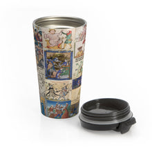 Load image into Gallery viewer, People Getting Stabbed in Medieval Manuscripts Stainless Steel Travel Mug