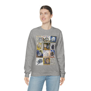 Medieval Cats Licking Their Butts Heavy Blend™ Crewneck Sweatshirt